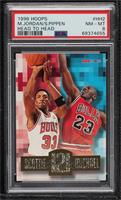 Scottie Pippen, Michael Jordan [PSA 8 NM‑MT]