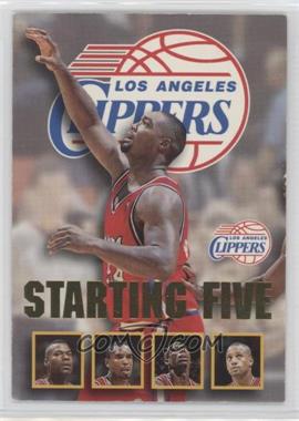1996-97 NBA Hoops - Starting Five #12 - Rodney Rogers, Loy Vaught, Terry Dehere, Charles Outlaw, Pooh Richardson (Los Angeles Clippers) [EX to NM]