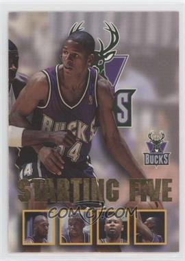 1996-97 NBA Hoops - Starting Five #15 - Ray Allen, Glenn Robinson, Sherman Douglas, Andrew Lang, Vin Baker (Milwaukee Bucks)