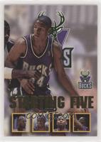 Ray Allen, Glenn Robinson, Sherman Douglas, Andrew Lang, Vin Baker (Milwaukee B…