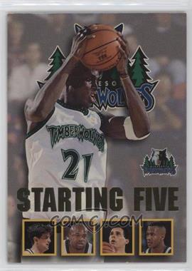 1996-97 NBA Hoops - Starting Five #16 - Kevin Garnett, Cherokee Parks, James Robinson, Tom Gugliotta, Stephon Marbury (Minnesota Timberwolves)