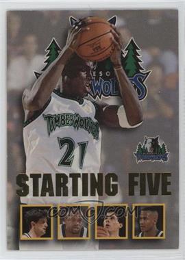 1996-97 NBA Hoops - Starting Five #16 - Kevin Garnett, Cherokee Parks, James Robinson, Tom Gugliotta, Stephon Marbury (Minnesota Timberwolves)