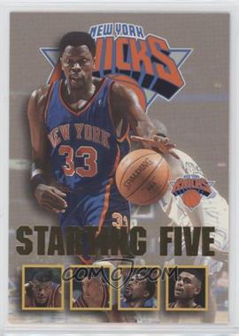 1996-97 NBA Hoops - Starting Five #18 - Patrick Ewing, Larry Johnson, John Starks, Charles Oakley, Allan Houston (New York Knicks) [EX to NM]