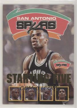 1996-97 NBA Hoops - Starting Five #24 - David Robinson, Avery Johnson, Dominique Wilkins, Vernon Maxwell, Charles Smith (San Antonio Spurs) [EX to NM]