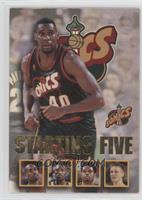 Shawn Kemp, Gary Payton, Hersey Hawkins, Sam Perkins, Detlef Schrempf (Seattle …