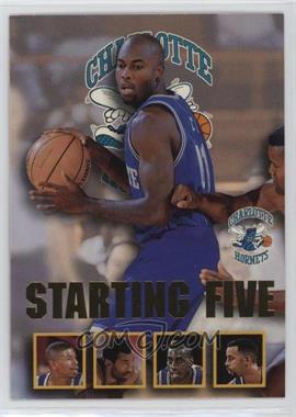 1996-97 NBA Hoops - Starting Five #3 - Glen Rice, Tyrone Bogues, Vlade Divac, Anthony Mason, Dell Curry (Charlotte Hornets)