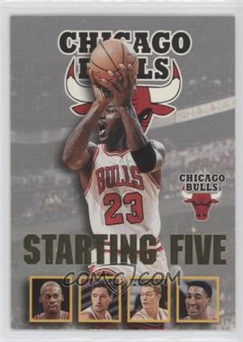 1996-97 NBA Hoops - Starting Five #4 - Michael Jordan, Dennis Rodman, Toni Kukoc, Luc Longley, Scottie Pippen (Chicago Bulls)
