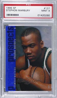 1996-97 SP - [Base] #137 - Stephon Marbury [PSA 9 MINT]