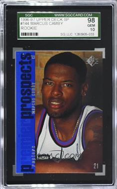 1996-97 SP - [Base] #144 - Marcus Camby [SGC 10 GEM]