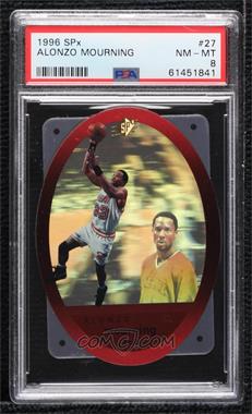 1996-97 SPx - [Base] - Gold #27 - Alonzo Mourning [PSA 8 NM‑MT]