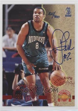 1996-97 Score Board Autographed Basketball - Autographs - Red #_DEFI - Derek Fisher /400