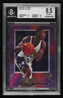 1996-97 Skybox E-X2000 - [Base] #37 - Ray Allen [BGS 8.5 NM‑MT+]