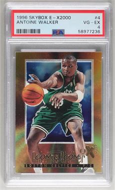 1996-97 Skybox E-X2000 - [Base] #4 - Antoine Walker [PSA 4 VG‑EX]