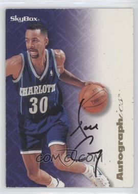 1996-97 Skybox Premium - Autographics - Black Ink #_DECU - Dell Curry