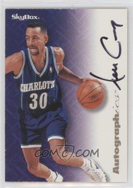 1996-97 Skybox Premium - Autographics - Black Ink #_DECU - Dell Curry