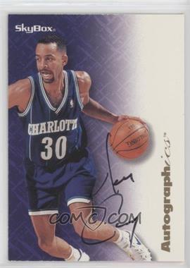 1996-97 Skybox Premium - Autographics - Black Ink #_DECU - Dell Curry