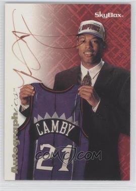 1996-97 Skybox Premium - Autographics - Black Ink #_MACA - Marcus Camby