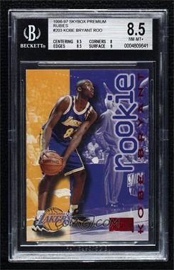 1996-97 Skybox Premium - [Base] - Star Rubies #203 - Kobe Bryant [BGS 8.5 NM‑MT+]