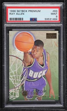 1996-97 Skybox Premium - [Base] #63 - Ray Allen [PSA 9 MINT]