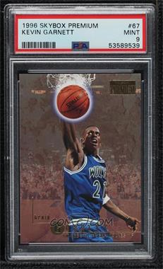 1996-97 Skybox Premium - [Base] #67 - Kevin Garnett [PSA 9 MINT]