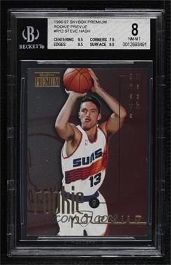 1996-97 Skybox Premium - Rookie Prevue #R-12 - Steve Nash [BGS 8 NM‑MT]