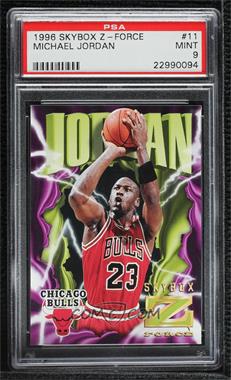 1996-97 Skybox Z Force - [Base] - Z-Cling #11 - Michael Jordan [PSA 9 MINT]