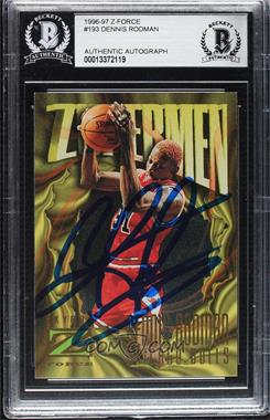 1996-97 Skybox Z Force - [Base] #193 - Dennis Rodman [BAS BGS Authentic]