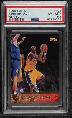 1996-97 Topps - [Base] - Foil NBA 50 #138 - Kobe Bryant [PSA 8.5 NM‑MT+]