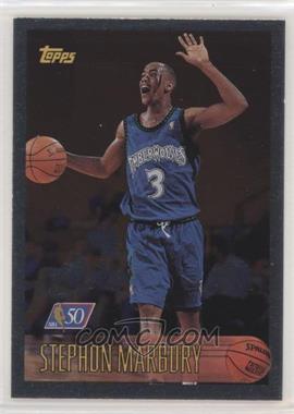 1996-97 Topps - [Base] - Foil NBA 50 #177 - Stephon Marbury