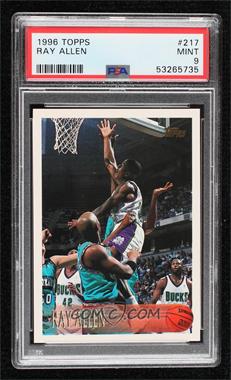 1996-97 Topps - [Base] #217 - Ray Allen [PSA 9 MINT]