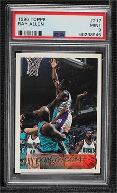 1996-97 Topps - [Base] #217 - Ray Allen [PSA 9 MINT]