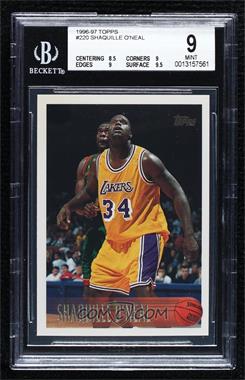 1996-97 Topps - [Base] #220 - Shaquille O'Neal [BGS 9 MINT]