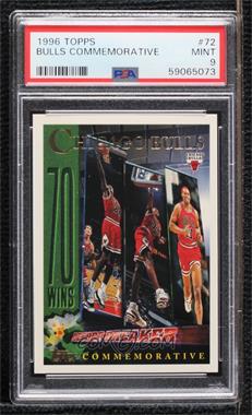 1996-97 Topps - [Base] #72 - Michael Jordan, Scottie Pippen, Toni Kukoc, Ron Harper, Luc Longley, Dennis Rodman [PSA 9 MINT]