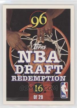 1996-97 Topps - Draft Pick - Expired Redemptions #DP16 - Tony Delk