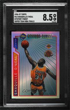 1996-97 Topps - Super Team Champions - NBA Finals Refractor #M12 - Shaquille O'Neal [SGC 8.5 NM/Mt+]