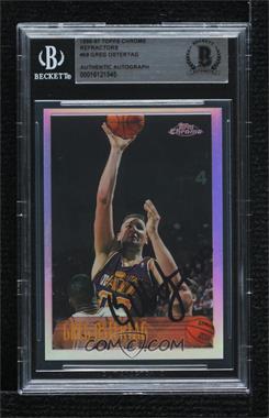 1996-97 Topps Chrome - [Base] - Refractor #58R - Greg Ostertag [BAS BGS Authentic]