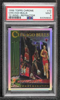 1996-97 Topps Chrome - [Base] - Refractor #72R - Chicago Bulls Team [PSA 9 MINT]