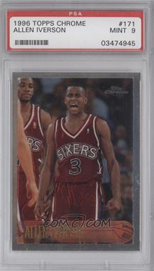 1996-97 Topps Chrome - [Base] #171 - Allen Iverson [PSA 9 MINT]