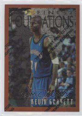 1996-97 Topps Finest - [Base] - Refractor #205 - Common - Bronze - Kevin Garnett [EX to NM]