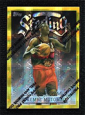 1996-97 Topps Finest - [Base] - Refractor #274 - Rare - Gold - Dikembe Mutombo