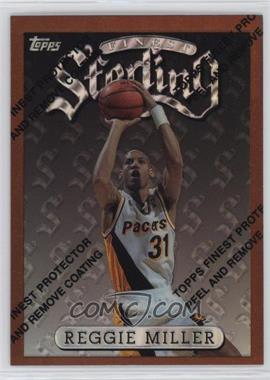 1996-97 Topps Finest - [Base] - Refractor #30 - Common - Bronze - Reggie Miller