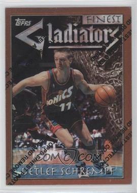 1996-97 Topps Finest - [Base] - Refractor #37 - Common - Bronze - Detlef Schrempf