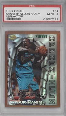 1996-97 Topps Finest - [Base] - Refractor #54 - Common - Bronze - Shareef Abdur-Rahim [PSA 9 MINT]