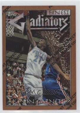 1996-97 Topps Finest - [Base] - Refractor #66 - Common - Bronze - Kevin Garnett