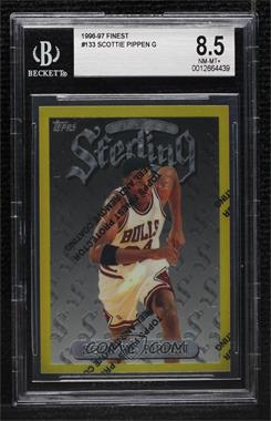 1996-97 Topps Finest - [Base] #133 - Rare - Gold - Scottie Pippen [BGS 8.5 NM‑MT+]