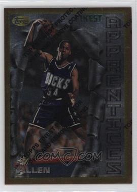 1996-97 Topps Finest - [Base] #22 - Common - Bronze - Ray Allen [EX to NM]
