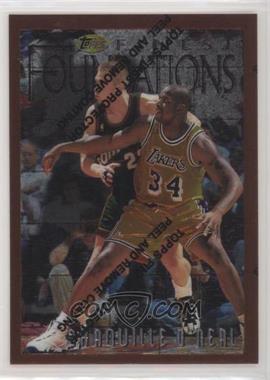 1996-97 Topps Finest - [Base] #243 - Common - Bronze - Shaquille O'Neal
