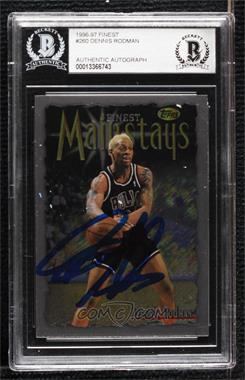 1996-97 Topps Finest - [Base] #260 - Uncommon - Silver - Dennis Rodman [BAS BGS Authentic]