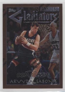 1996-97 Topps Finest - [Base] #41 - Common - Bronze - Arvydas Sabonis