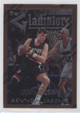 1996-97 Topps Finest - [Base] #41 - Common - Bronze - Arvydas Sabonis